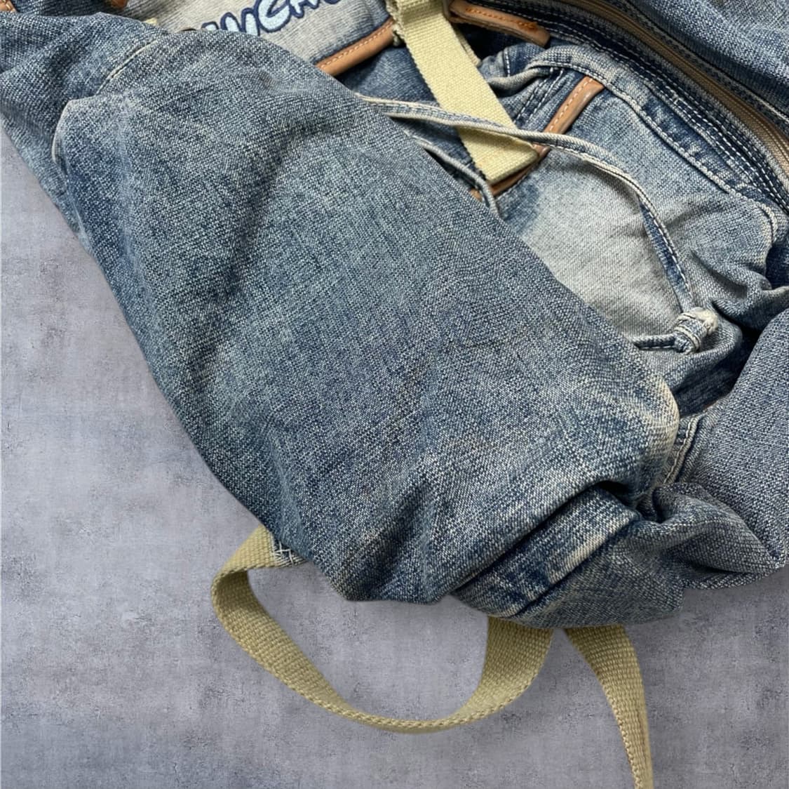 루카스 Lucas 데님 멀티포켓 빈티지 백팩 상품이미지3