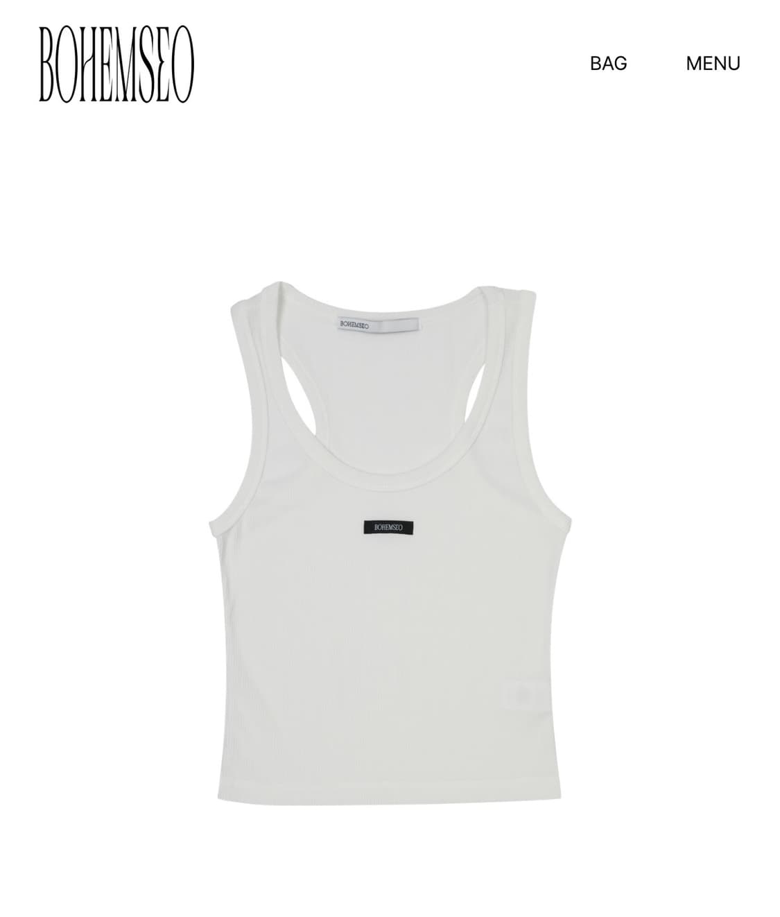 BOHEMIAN SEOUL Basic Sleeveless Crop Top 상품이미지1
