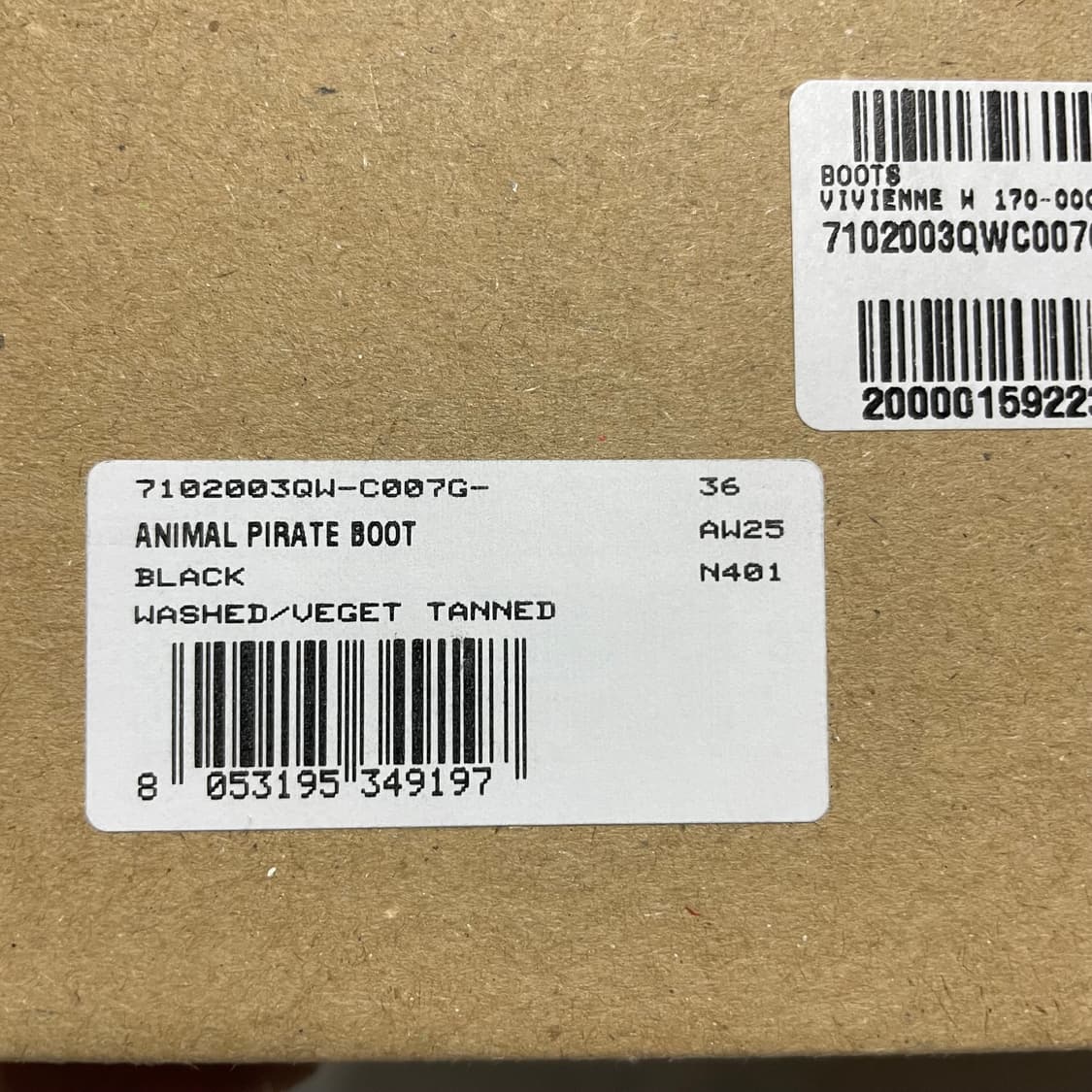 [36] 비비안웨스트우드 animal pirate 부츠 상품이미지3