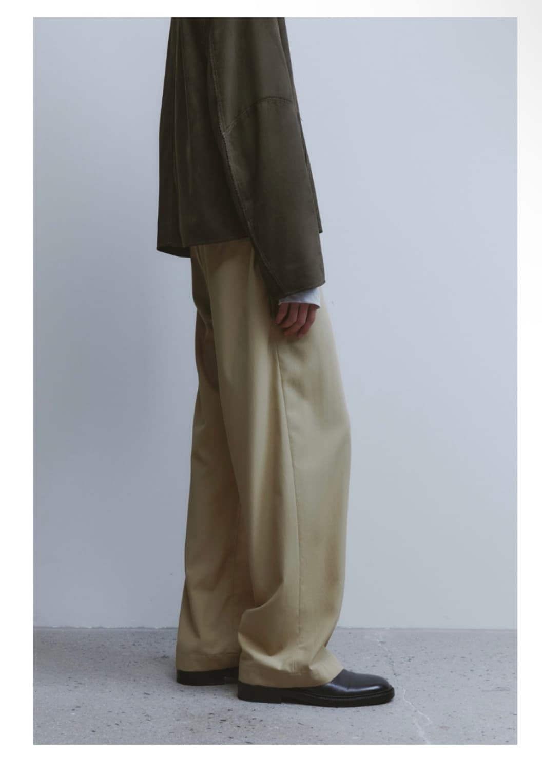 [Youth]Wide Chino Pants - Beige (M size) 상품이미지3