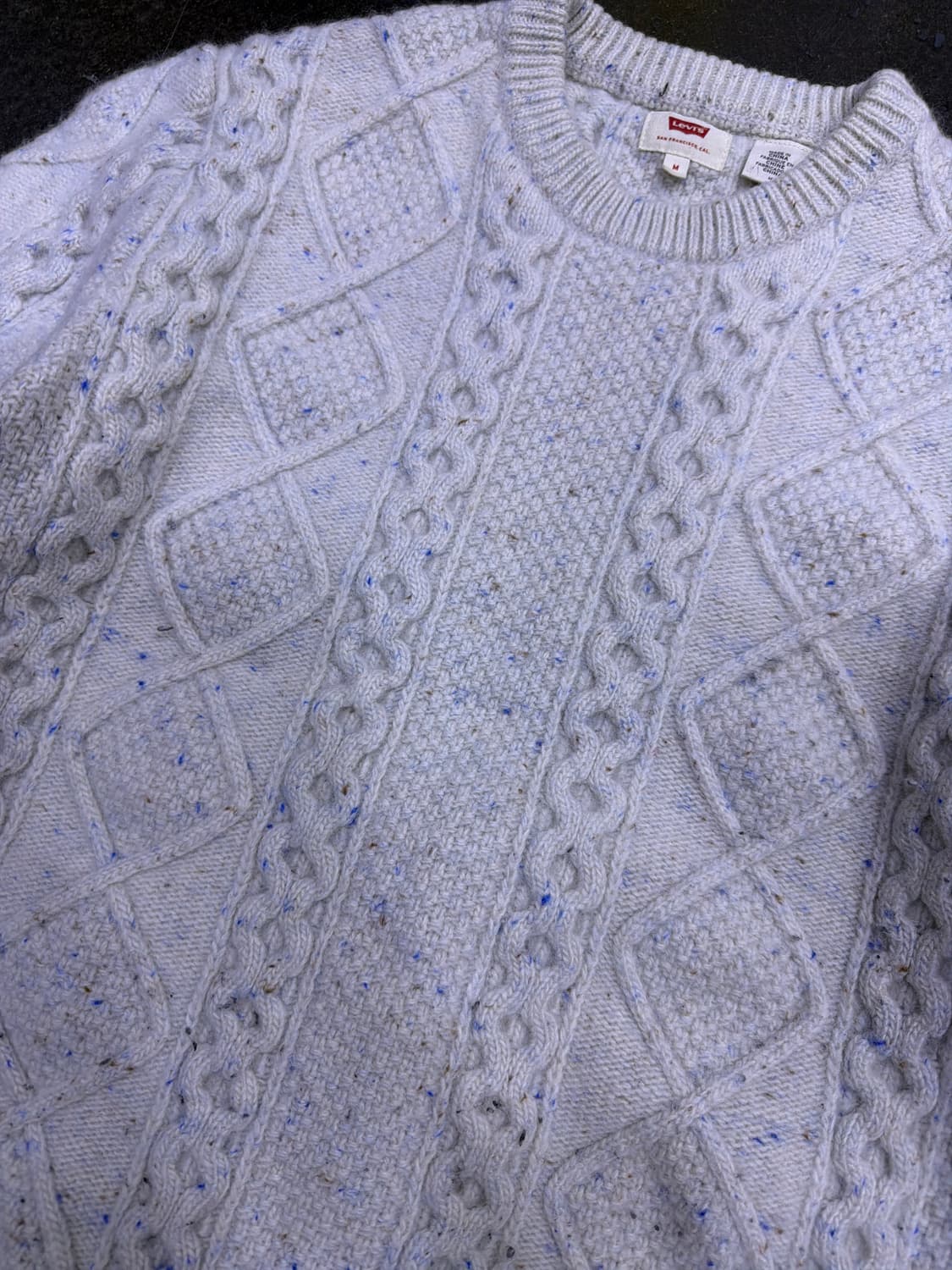 리바이스 헤비울 케이블 니트 스웨터 M 상품이미지4