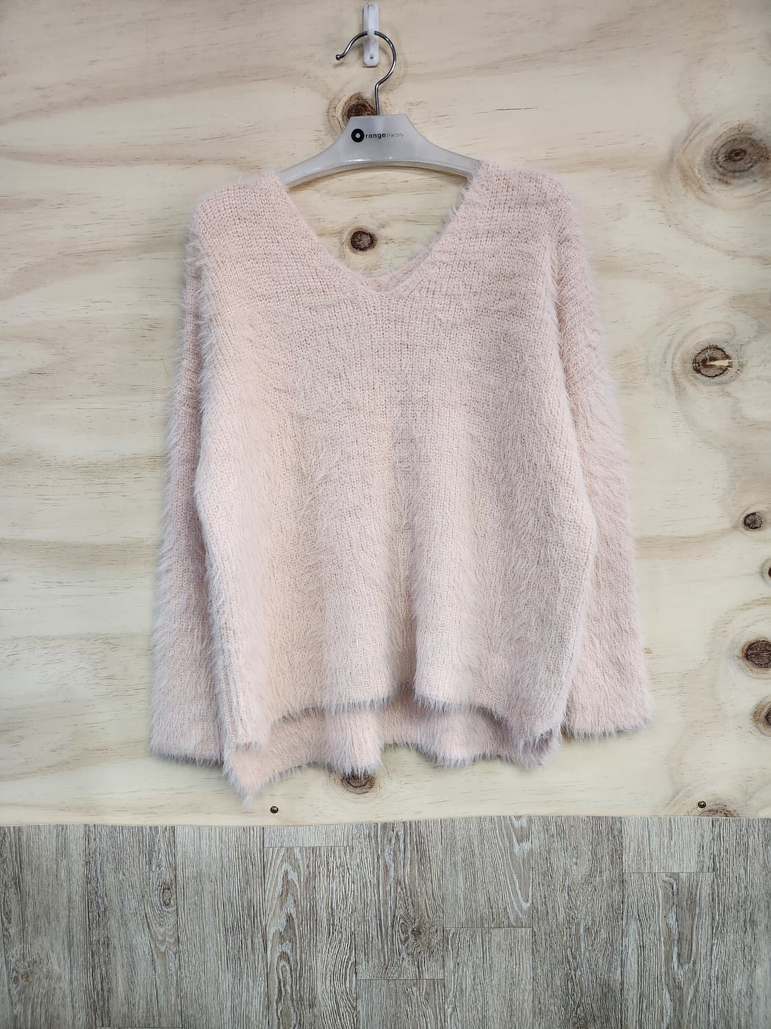 1028) 여성 브이넥 니트 상품이미지1