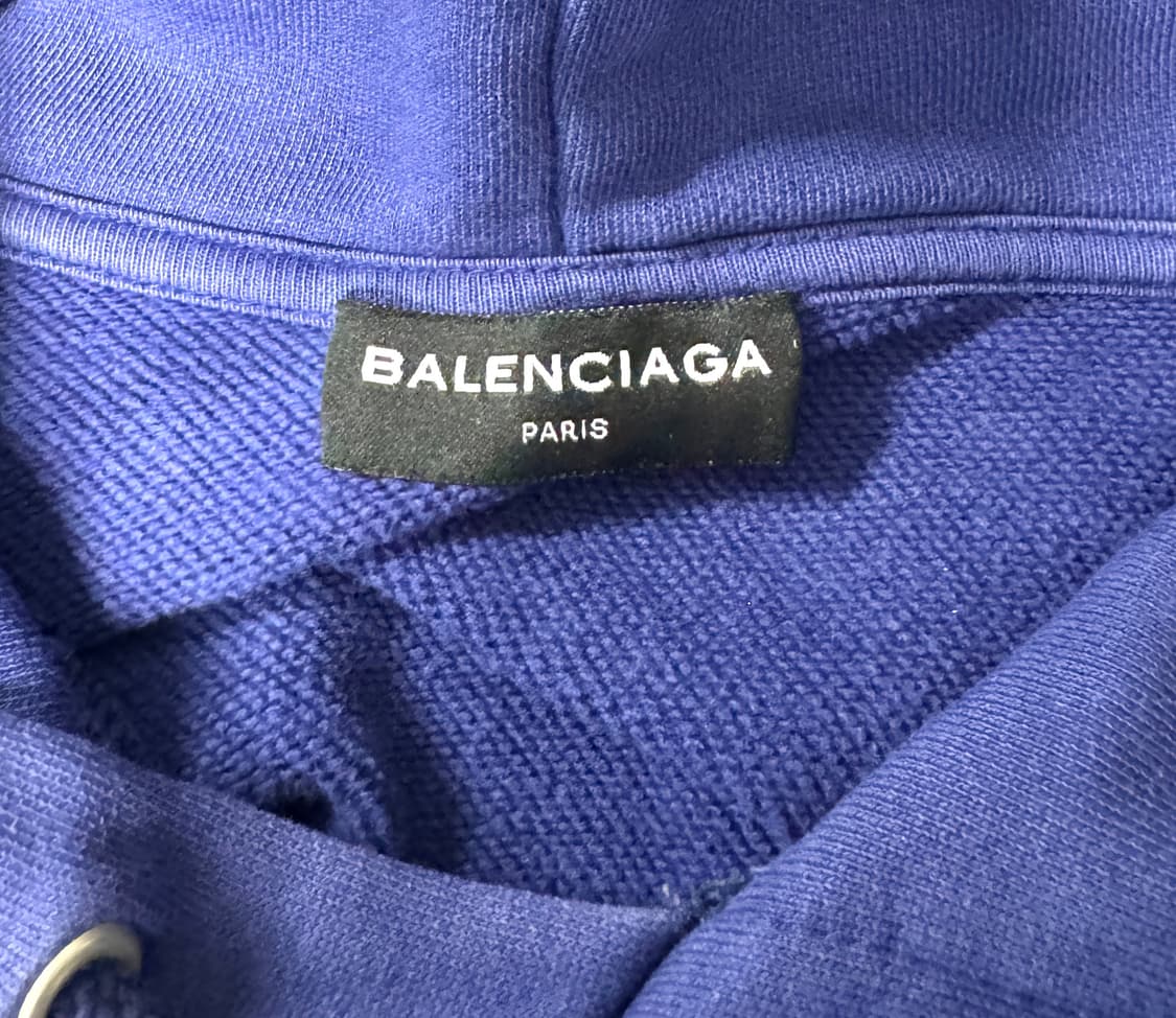 BALENCIAGA 발렌시아가 폴리티컬 캠페인 블루 후드 스웻셔츠 L 상품이미지6