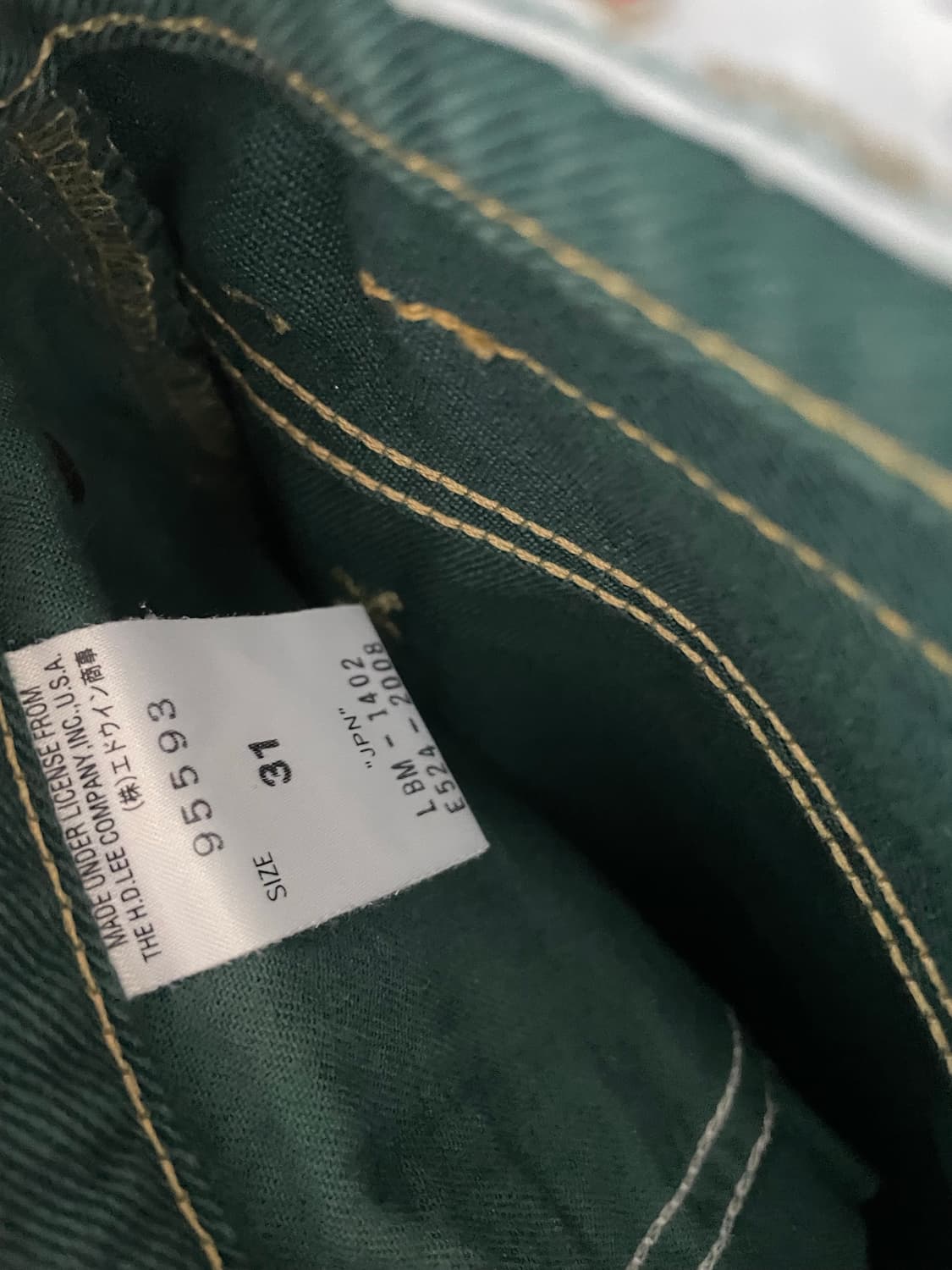 Lee 컬러 데님 팬츠 상품이미지6