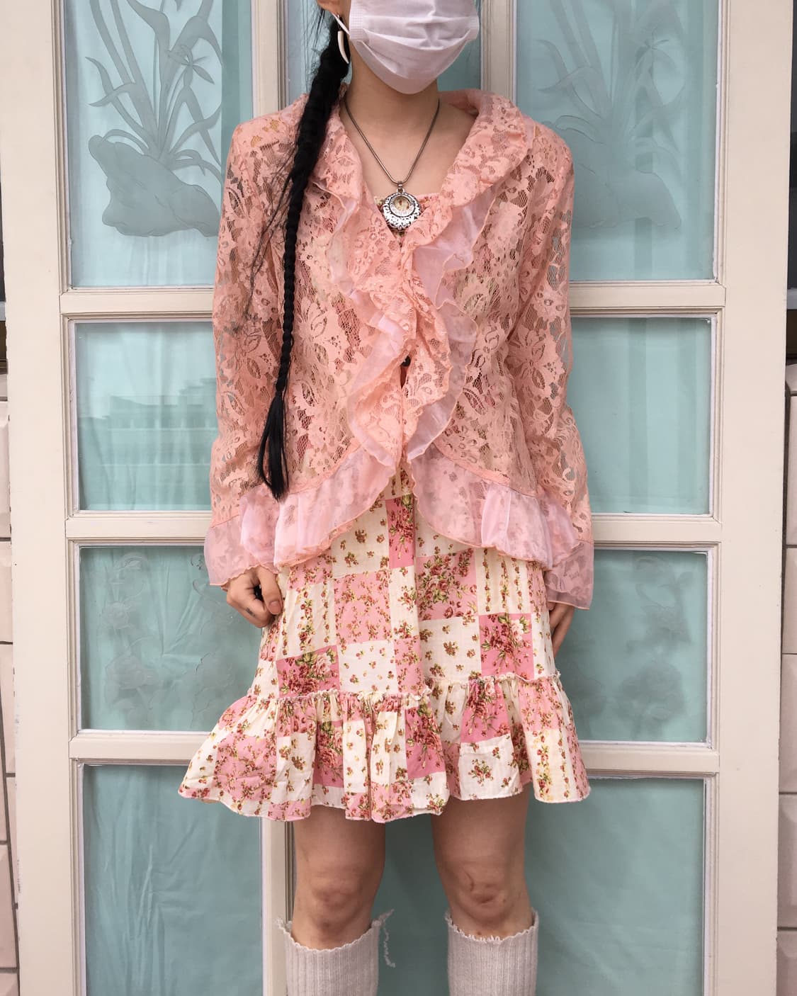 Ruffle point lace jacket 상품이미지1