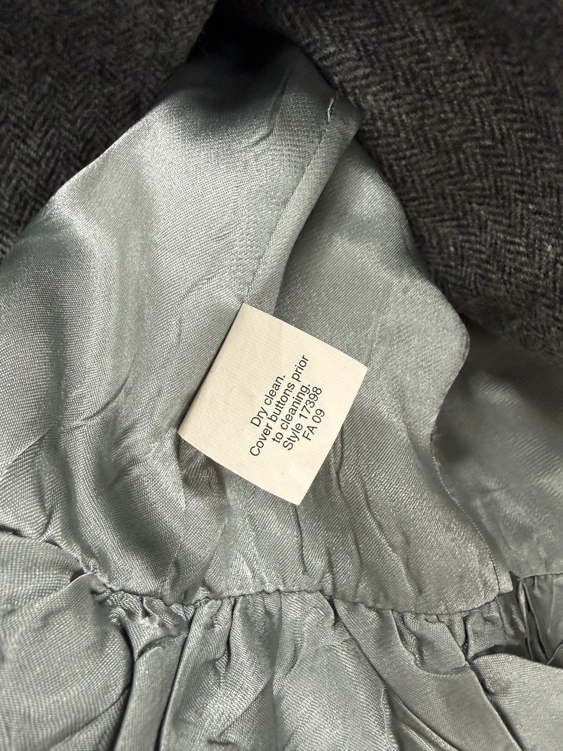 제이크루 그레이 헤링본 원버튼 자켓 상품이미지4