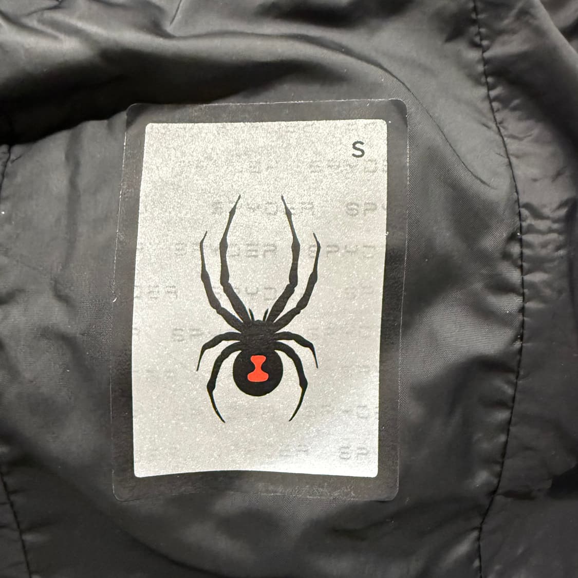 [정품/S] 스파이더 블랙 후드 패딩 점퍼 b10 상품이미지5