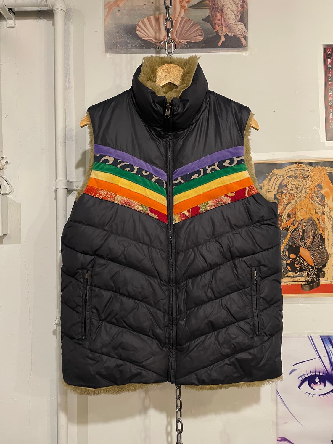 오리엔탈 디테일 리버시블 패딩 베스트 상품이미지1