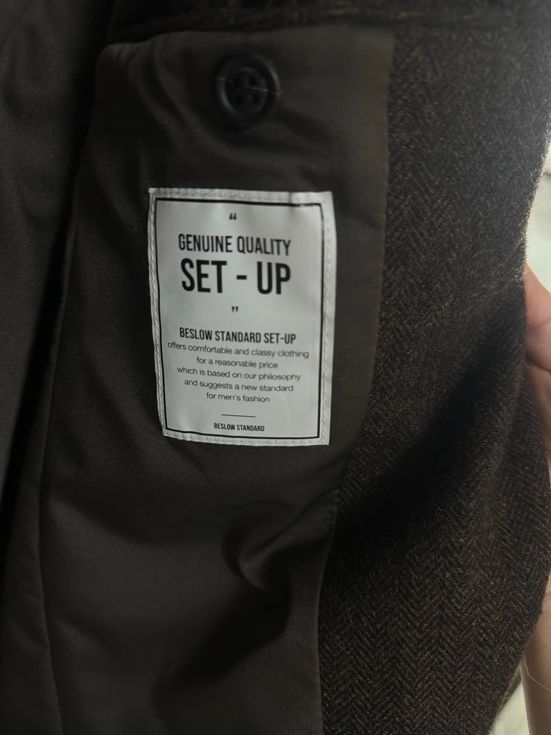 BESLOW STANDARD 헤링본 셋업 M/30 상품이미지3