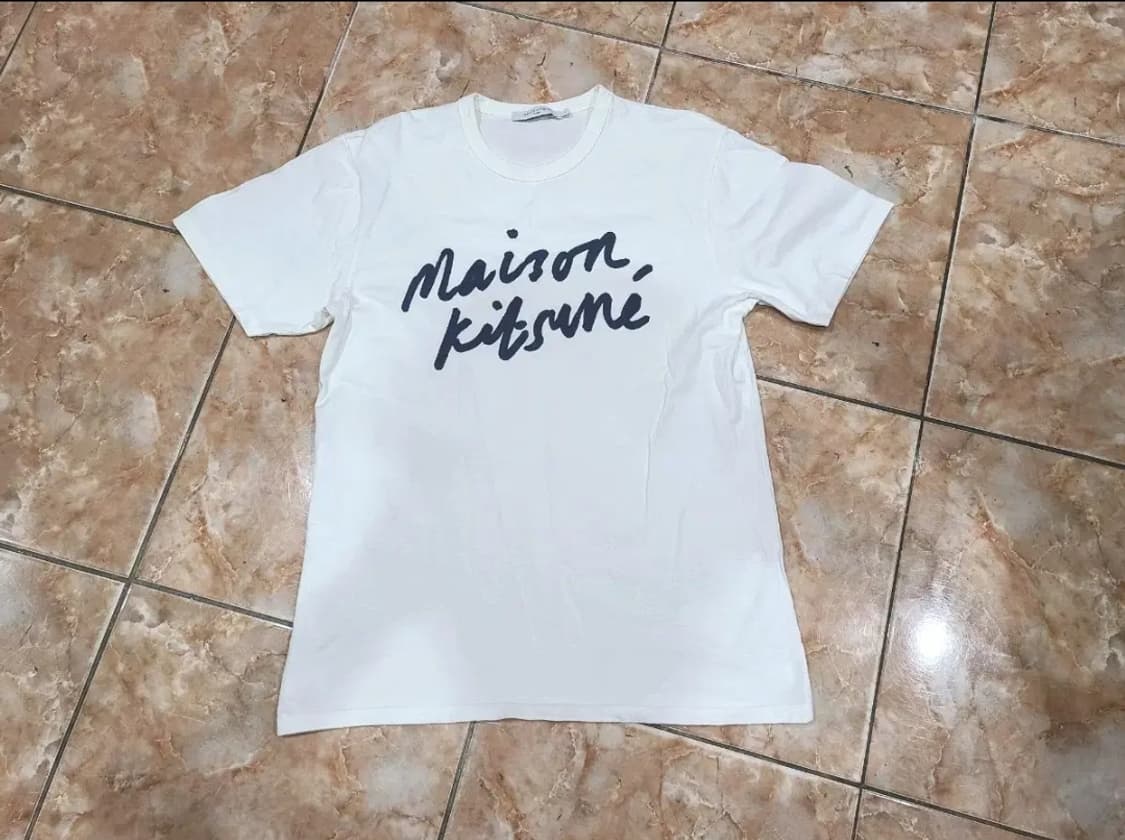 메종키츠네 Maison Kitsune 반팔 티셔츠 화이트 상품이미지1