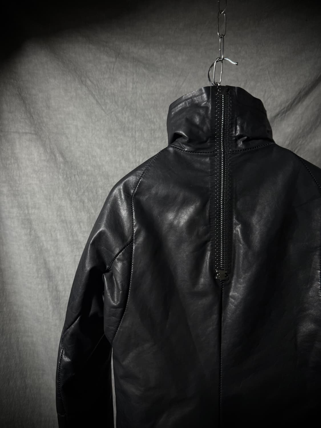 ISAAC SELLAM Down Leather Jacket 상품이미지10