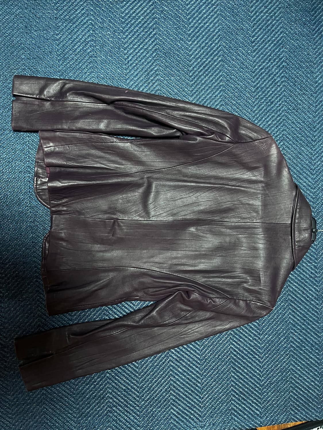 보라빛 가죽자켓 상품이미지4