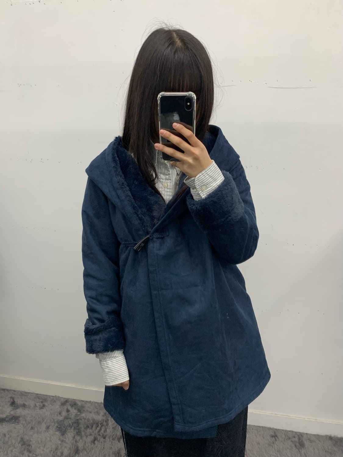 스웨이드 랩 코트 상품이미지3