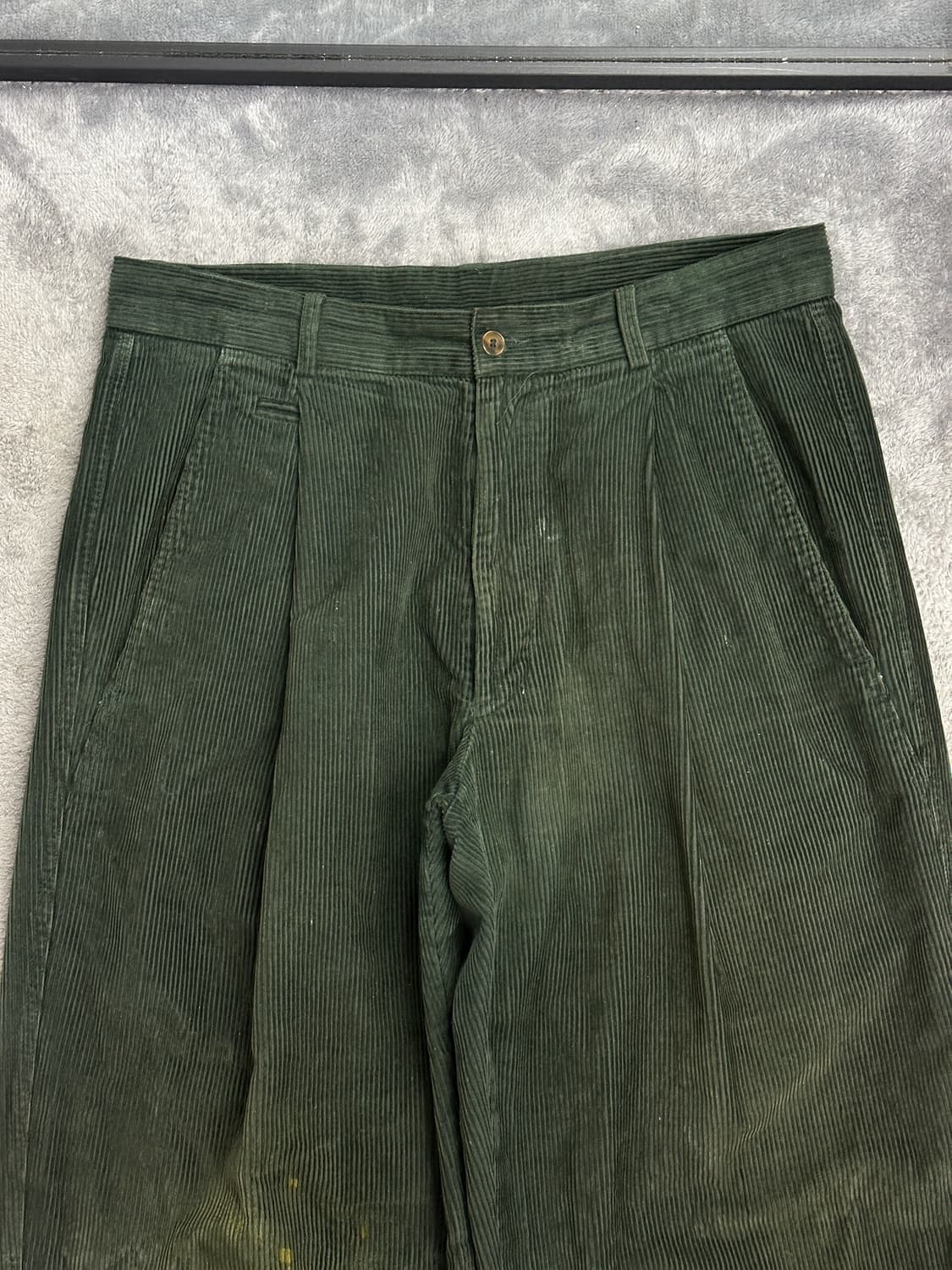 90s Armani Collezioni 그린 코듀로이 팬츠 36 상품이미지3