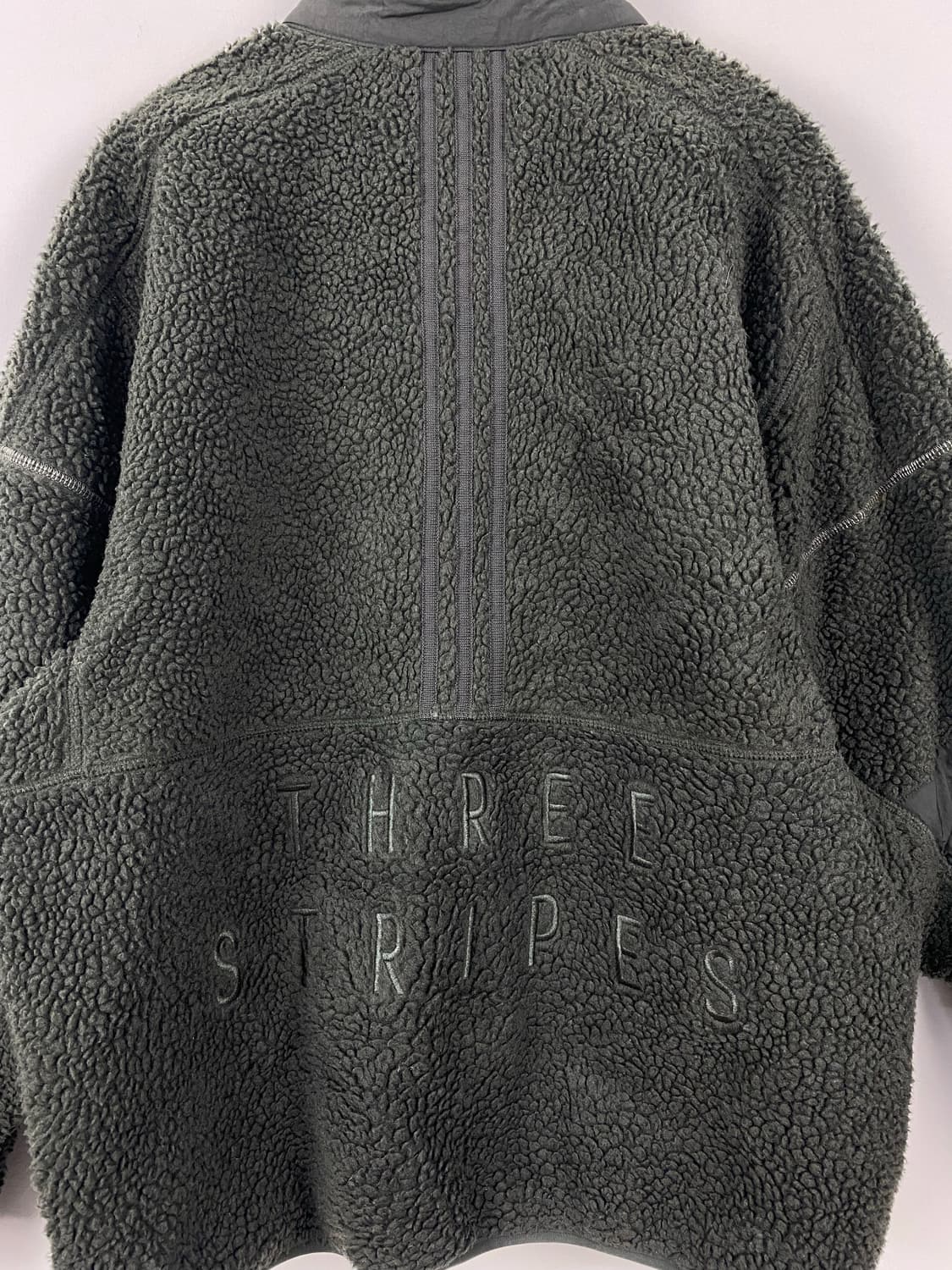 아디다스 오버핏 뽀글이 집업 자켓 L 상품이미지4