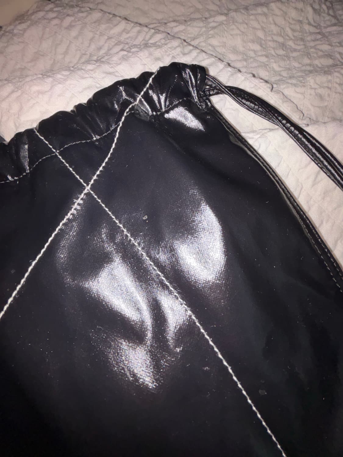 마뗑킴 스트링 백팩 블랙 상품이미지3