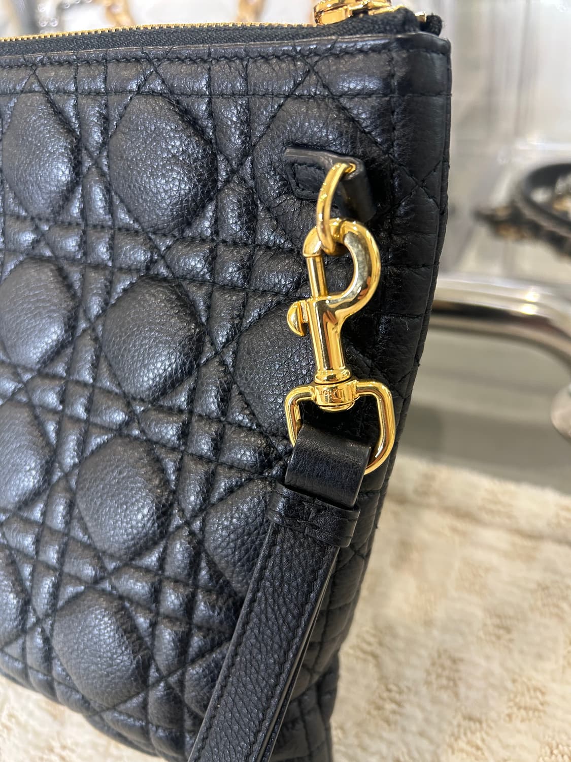 [정품/중고] 디올 까로 데일리 파우치 클러치 상품이미지4