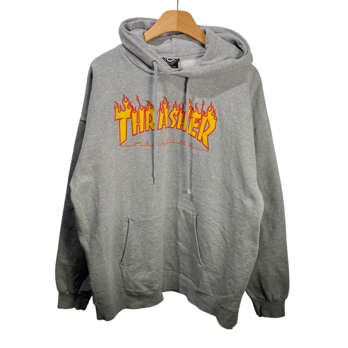 트레셔 불꽃로고 그레이 후드 상품이미지2