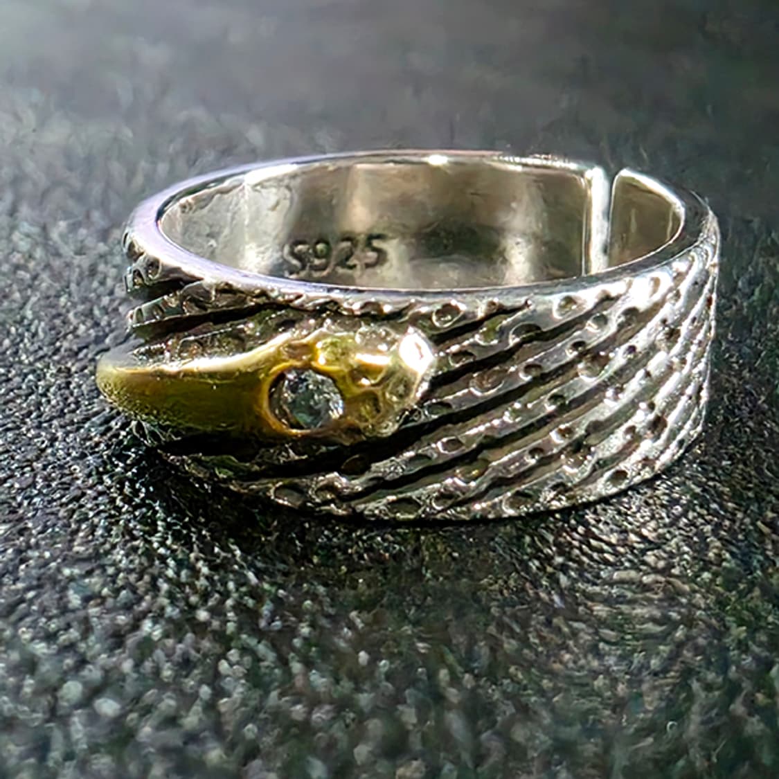 Altair 실버 남자 엔틱 빈티지 명품 별 유성 운석 반지 상품이미지3