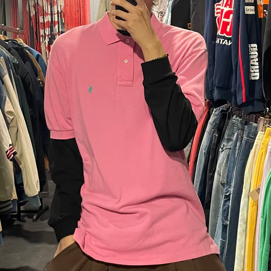 [IM] Polo 폴로 핑크 카라 반팔 상품이미지1