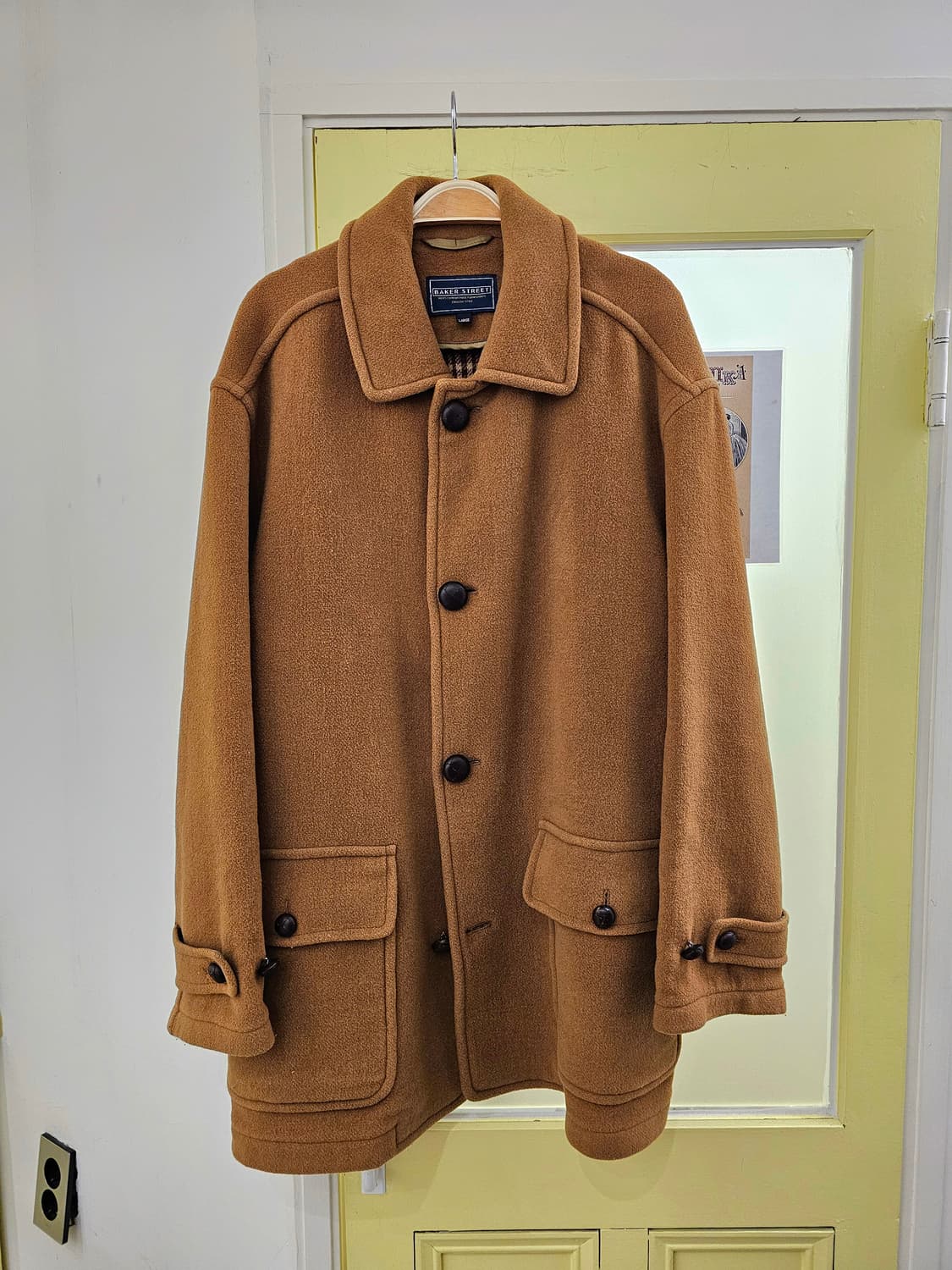 Baker Street 카멜 울 미들코트 상품이미지3