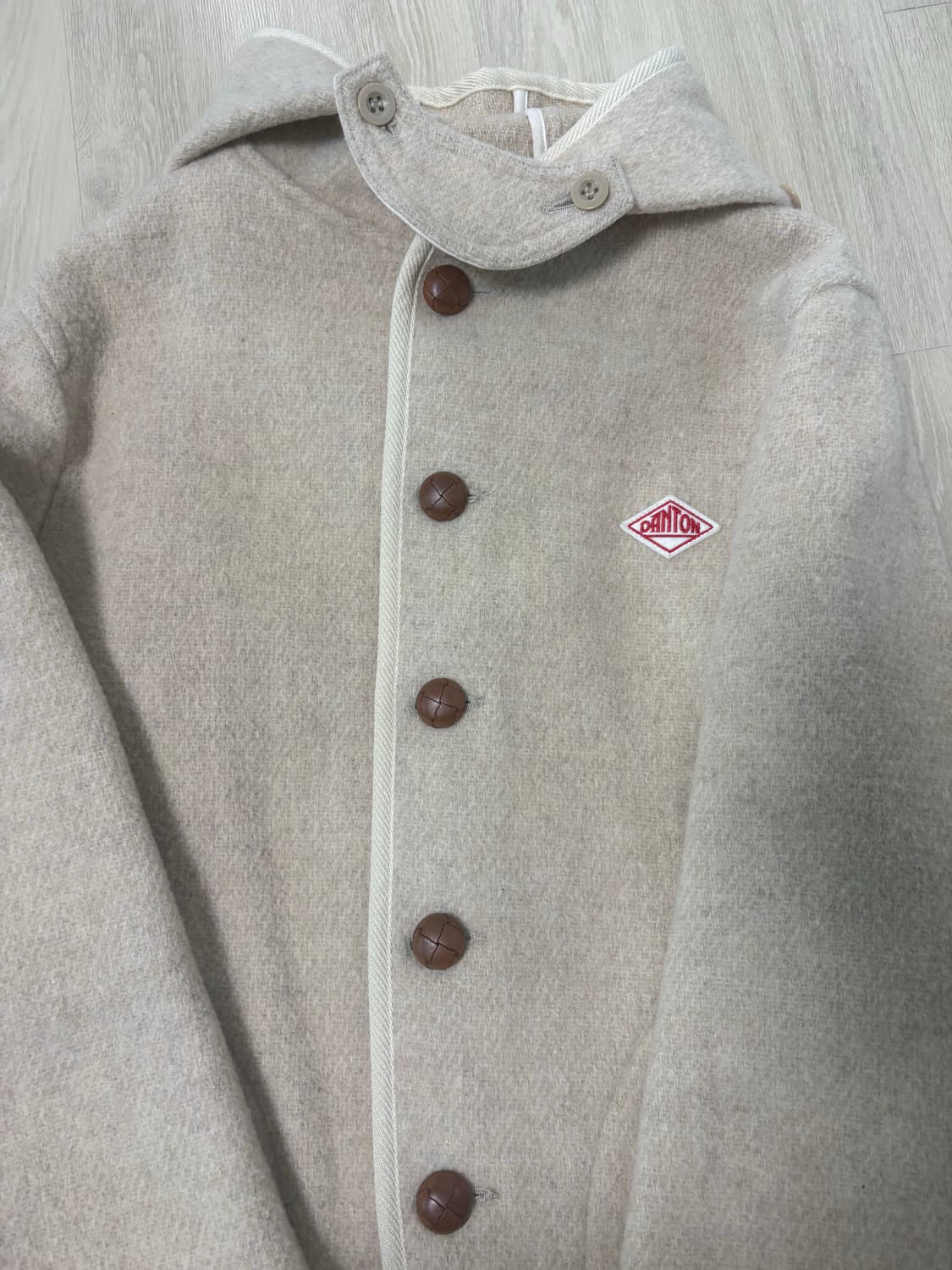 단톤 울 후드 자켓 상품이미지3