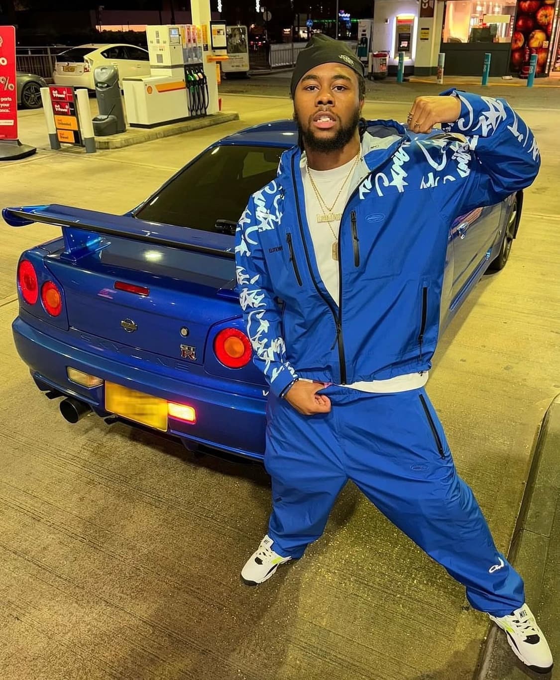 코르테이즈 corteiz 엘리트워크 워터프루프 바람막이 자켓 블루 상품이미지1