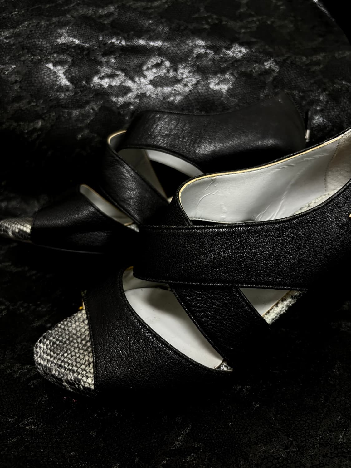 “ESQUIRE” 00’s Python Pattern wedge heel 상품이미지6