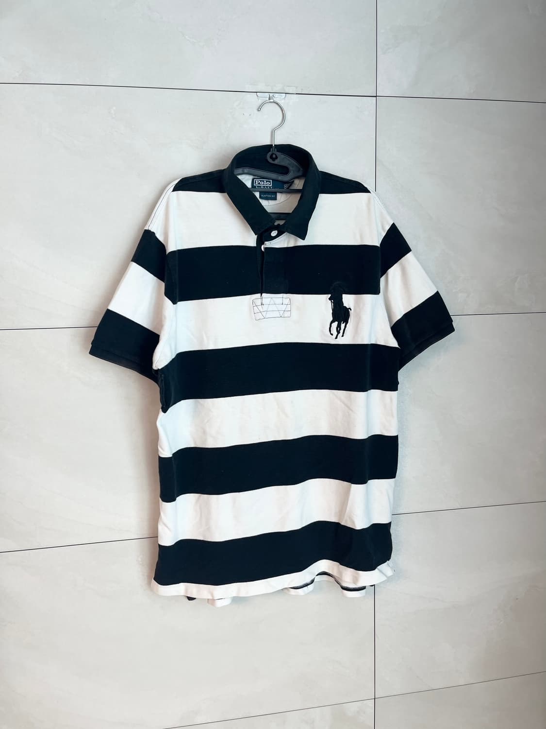 [2XL] 폴로 랄프로렌 빅포니 스트라이프 반팔 카라 티셔츠 상품이미지2