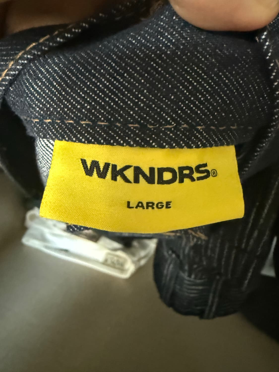 위캔더스 CHAIN STITCH 데님팬츠 판매합니다 상품이미지4