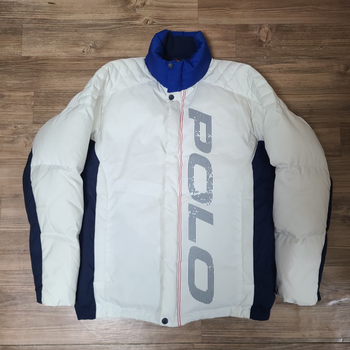 [M100]90s~00s 빈티지 폴로 스포츠 스펠아웃 덕다운 패딩 점퍼 상품이미지1