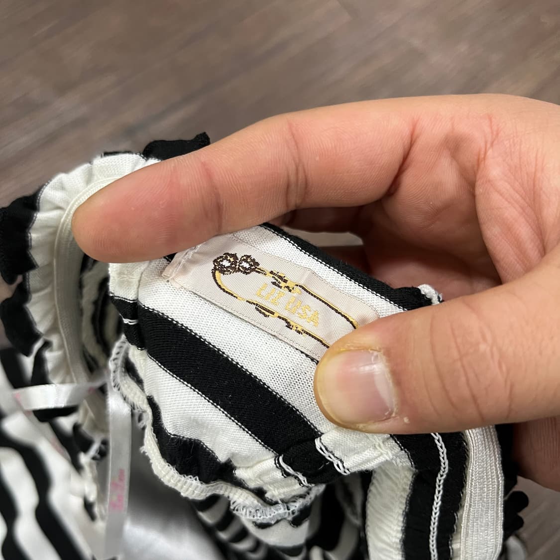 [LIZ LISA] 고전 리즈리사 홀터넥 스트라이프 원피스 상품이미지4