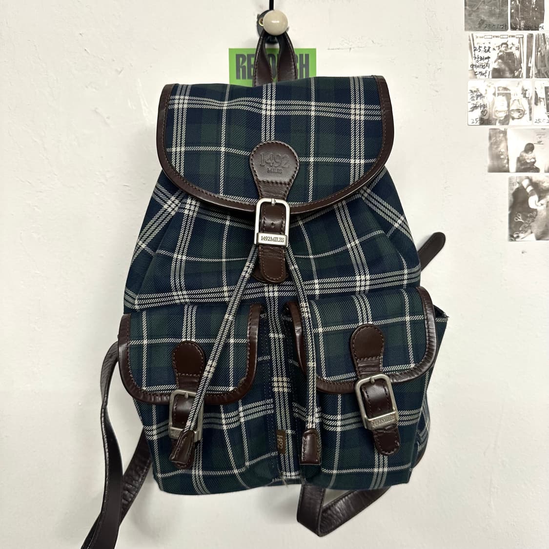 1492마일즈 플레이드 미니 럭색 상품이미지1