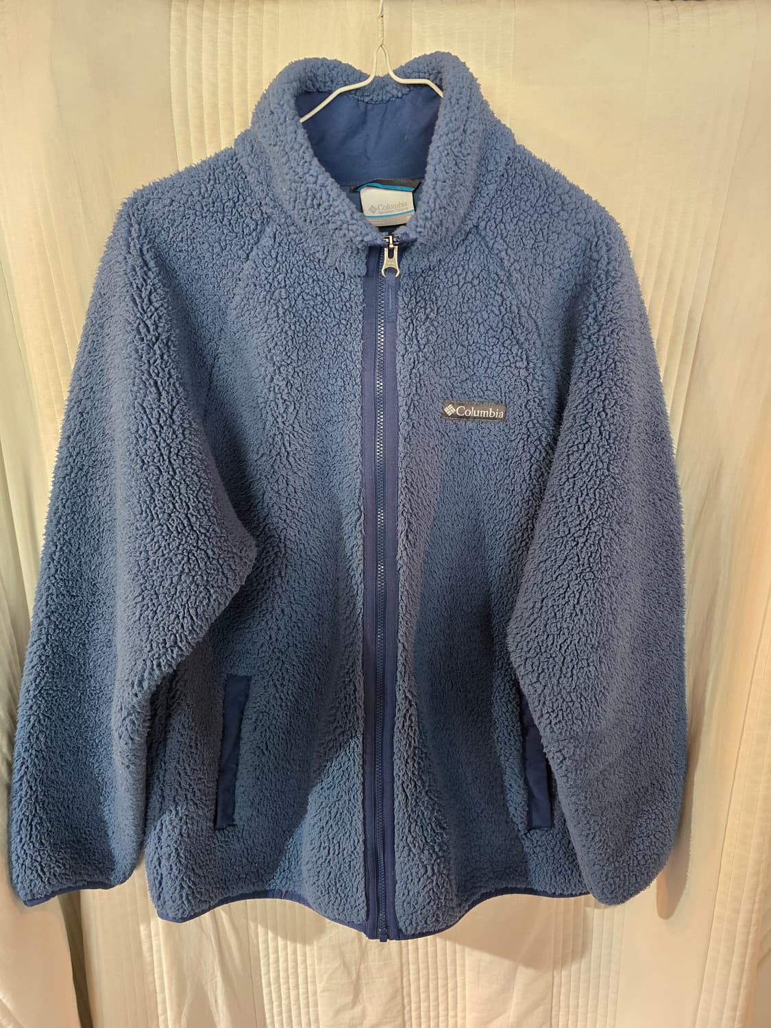 컬럼비아 블루 뽀글이 플리스 집업 상품이미지2