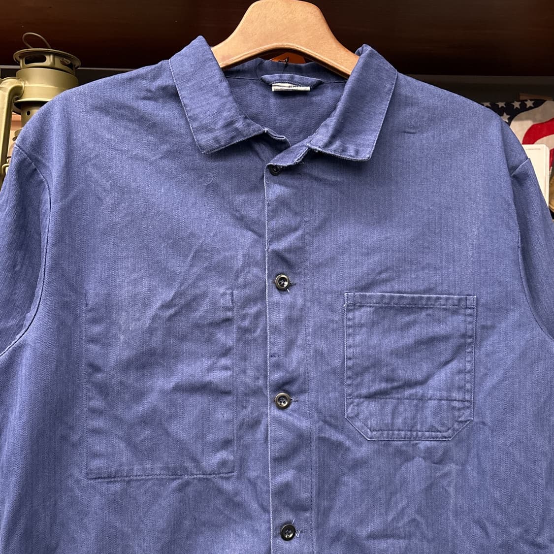 70~80s 헤링본 트윌 프렌치 워크자켓 / 초어자켓 독일생산 N979 상품이미지3