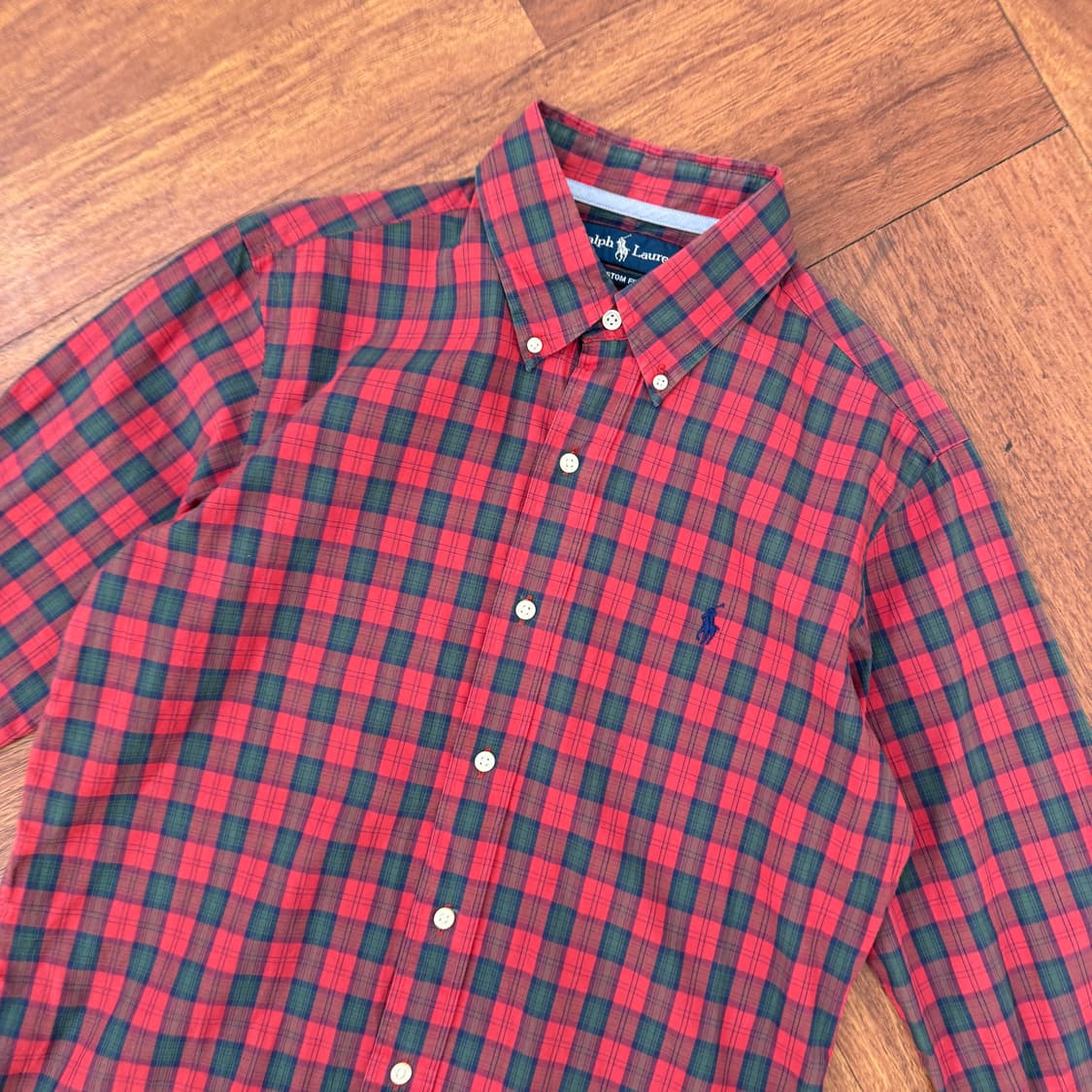M 폴로 랄프로렌 커스텀핏 체크 남방 셔츠  상품이미지3