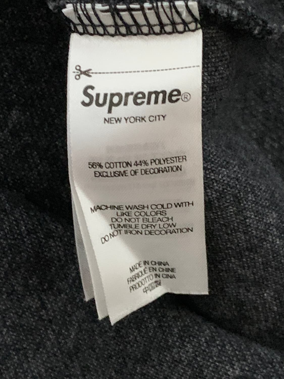 [XL]슈프림 브러쉬드 후드집업 모헤어 블랙 상품이미지5