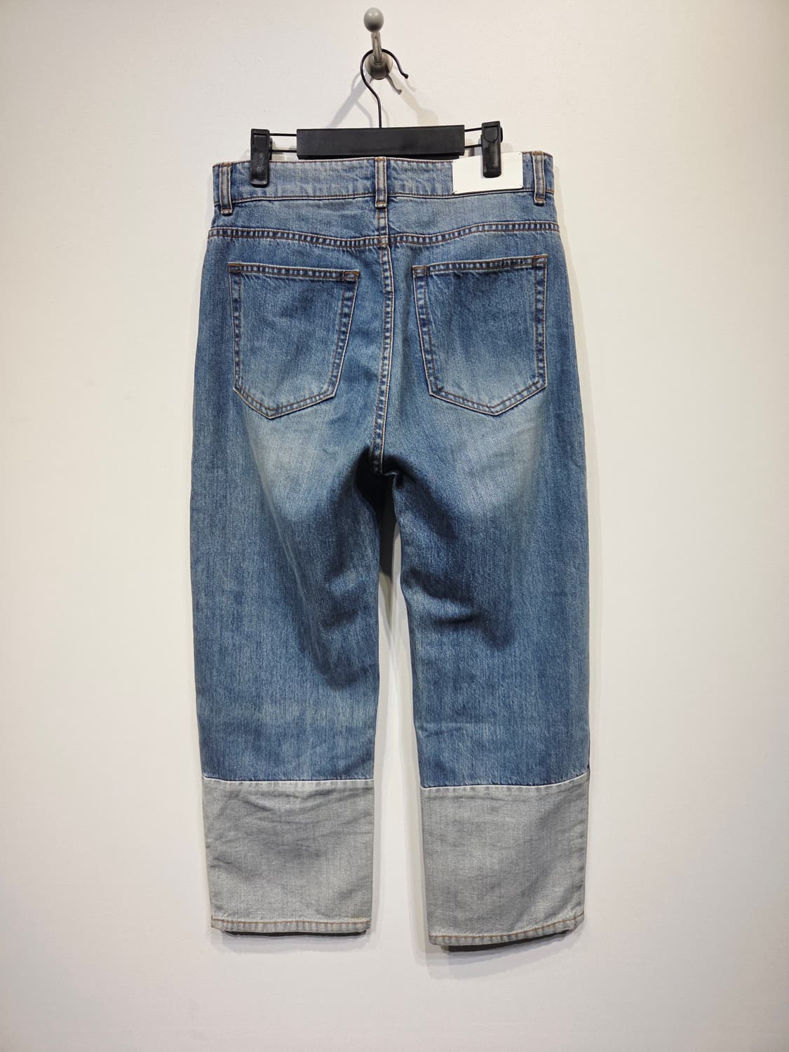 SYSTEM 시스템 O링 지퍼 밑단 배색 데님 팬츠 상품이미지5