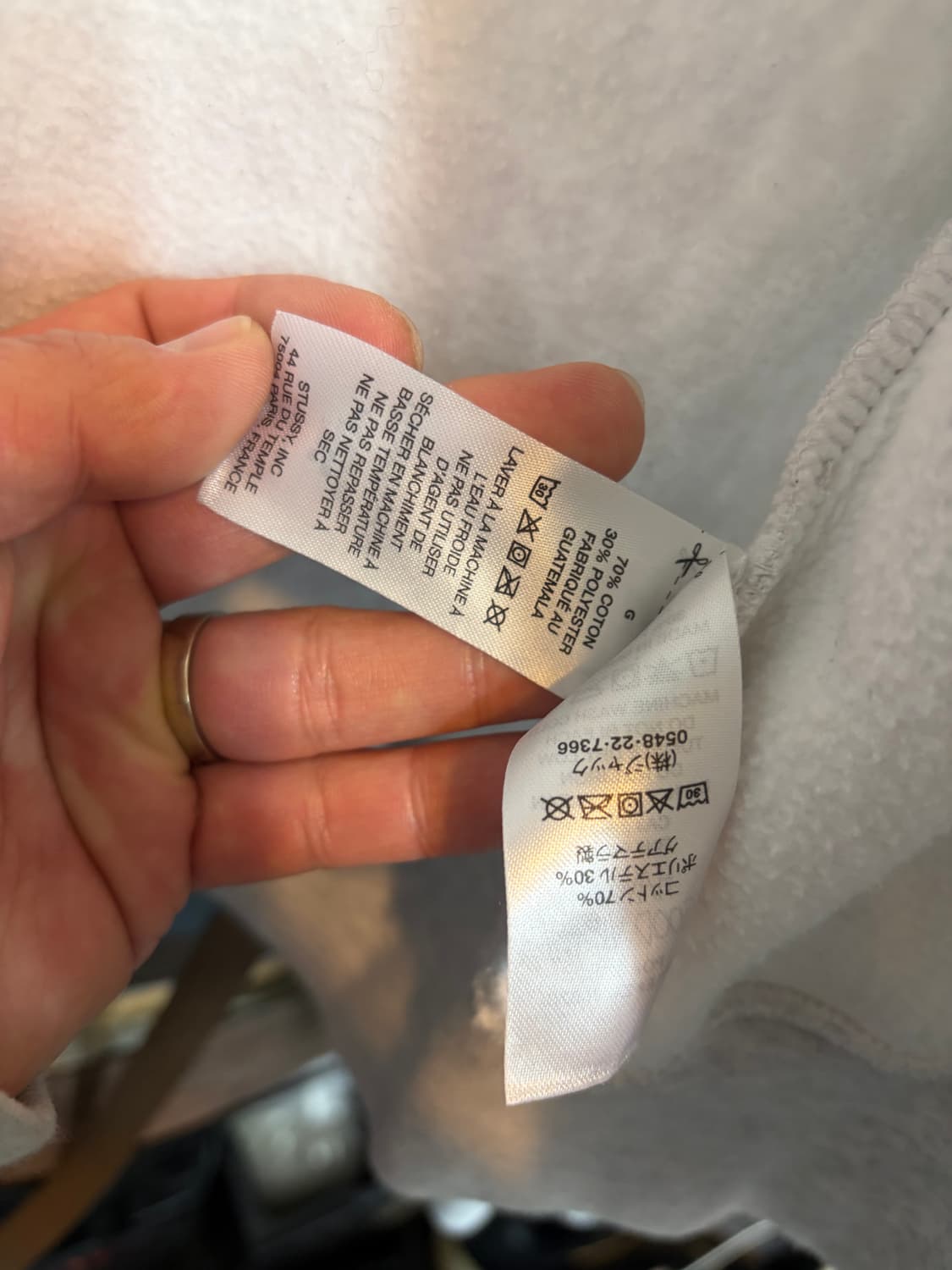 스투시 dna 후드집업  L사이즈 애쉬 상품이미지8