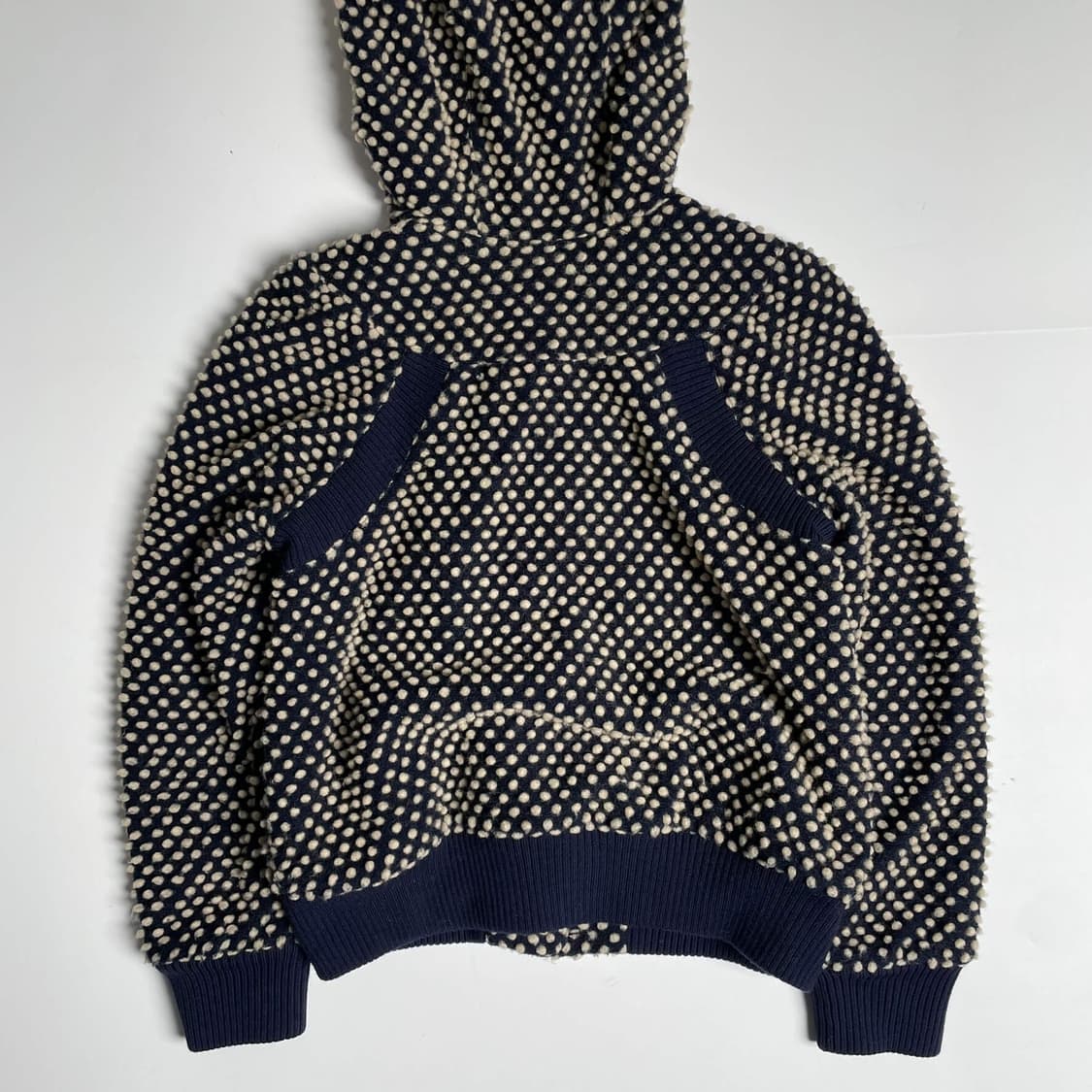 Tsumori chisato 도트 울 블렌드 후드 자켓 상품이미지7