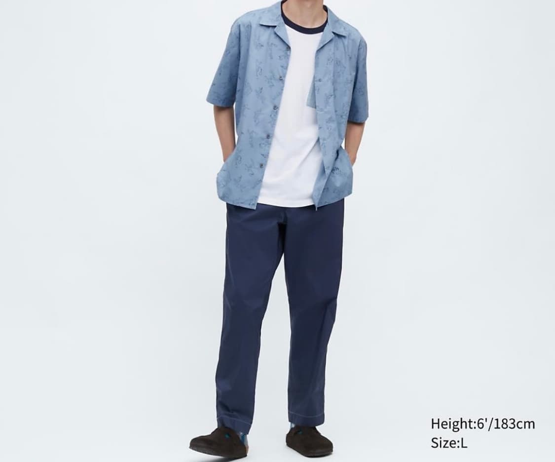 유니클로 X JW Anderson 이지팬츠 네이비 M 상품이미지1