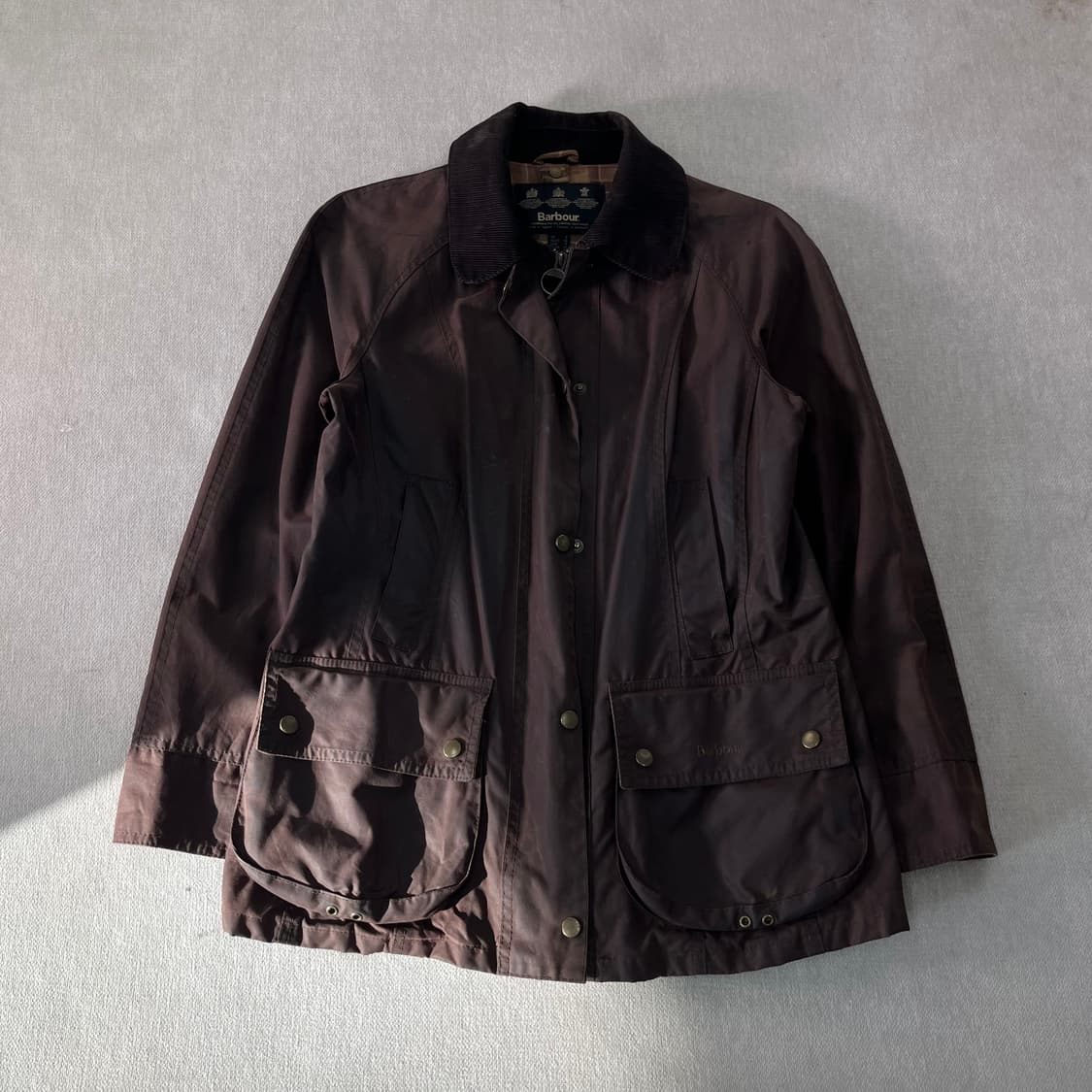 95 바버 비드넬 브라운 왁스 자켓 상품이미지1