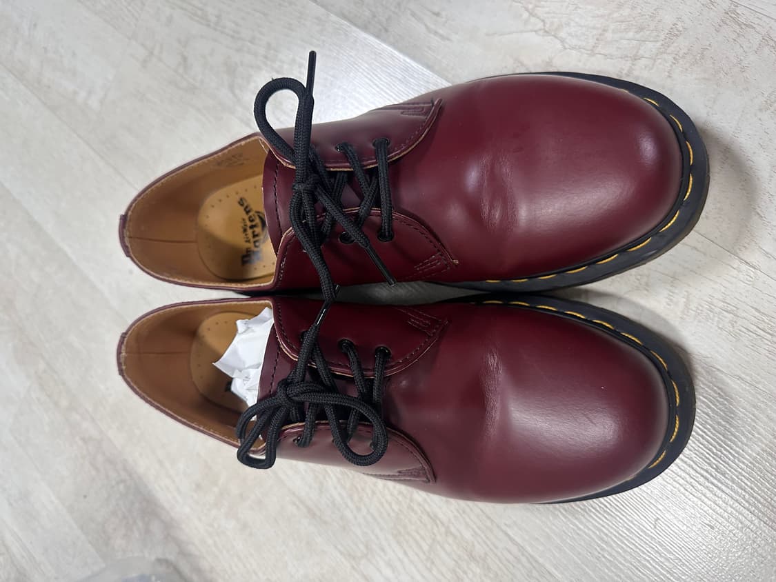 닥터마틴 1461 스무스 체리레드 uk8 1회착 상품이미지1