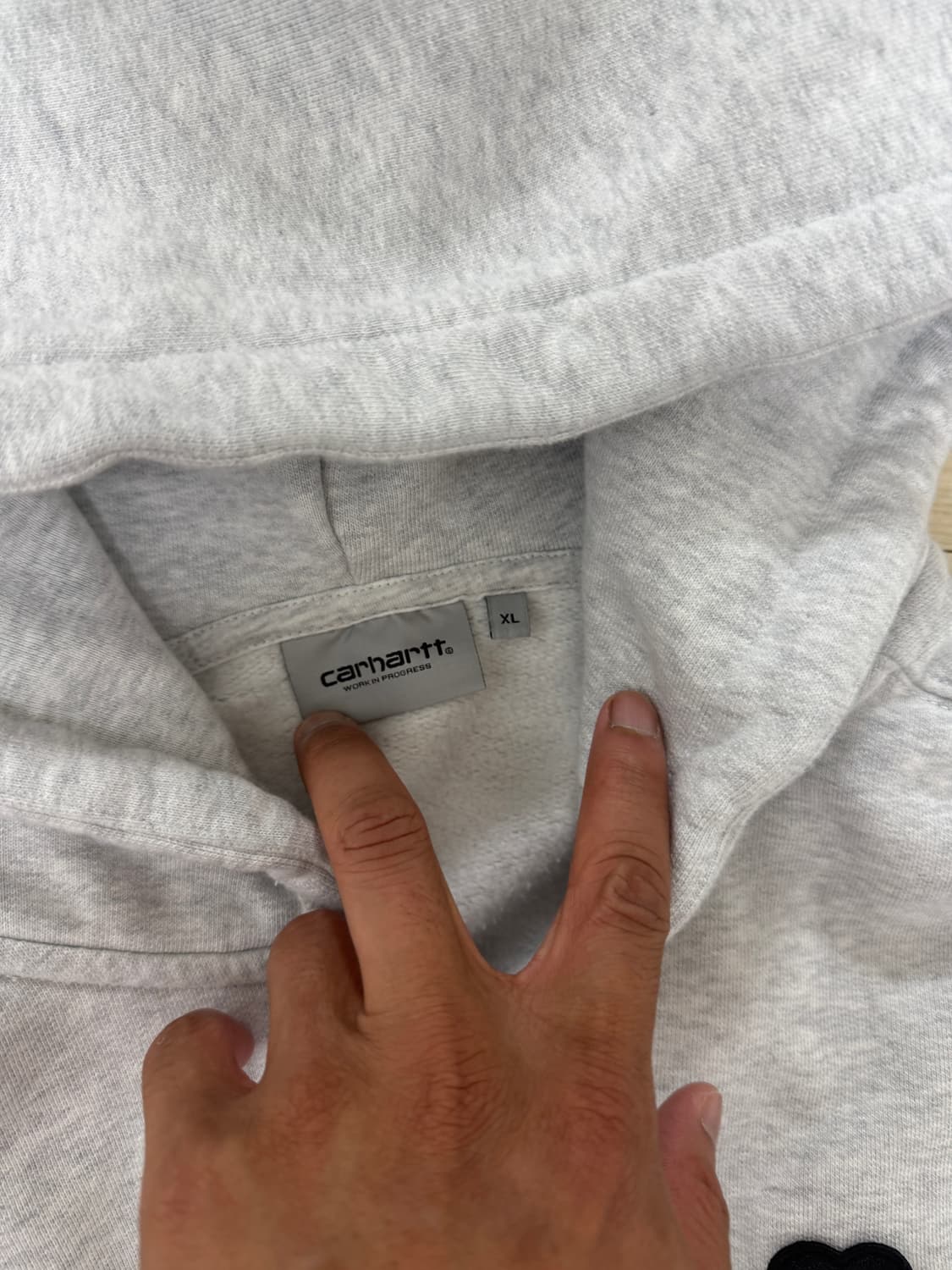 칼하트 WIP Heart 후드집업 XL 애쉬헤더 상품이미지2
