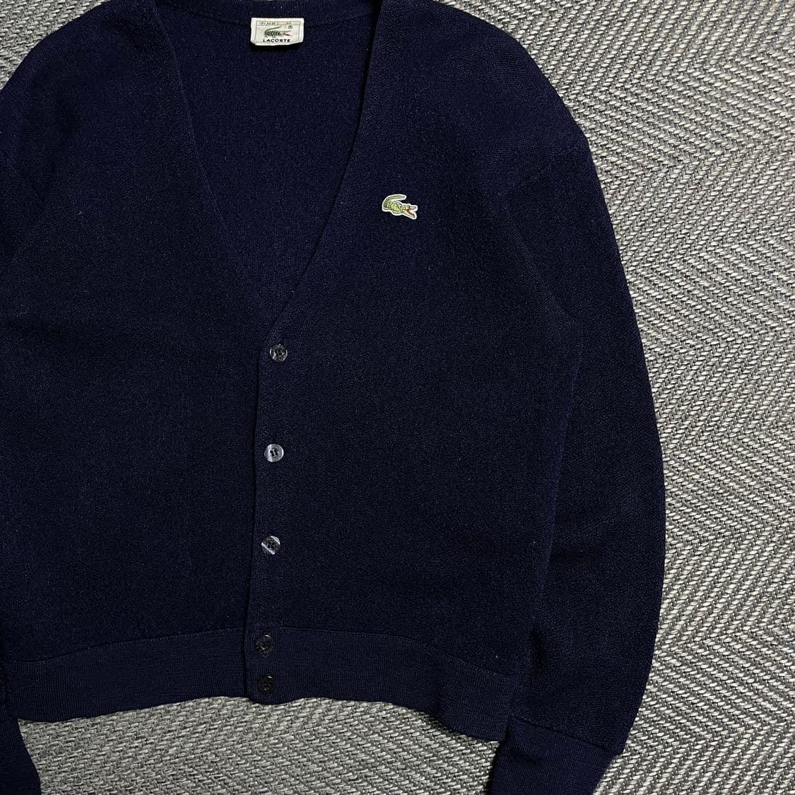라코스테 우먼스 자수로고 브이넥 니트 가디건y 5116 상품이미지3