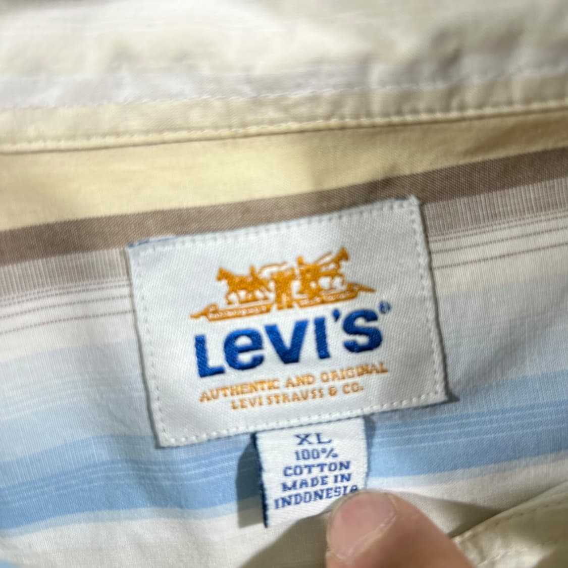 [Levi's] 리바이스 스트라이프 웨스턴 반팔셔츠 상품이미지3