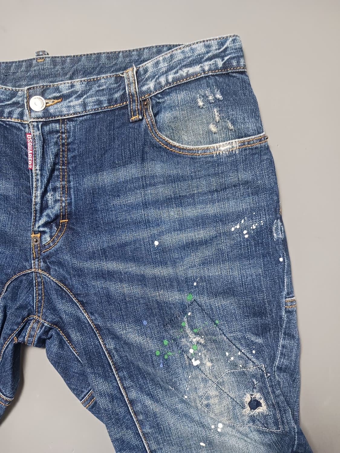 [36] 디스퀘어드2 멀티페인팅 타이디바이커진 청바지 상품이미지4