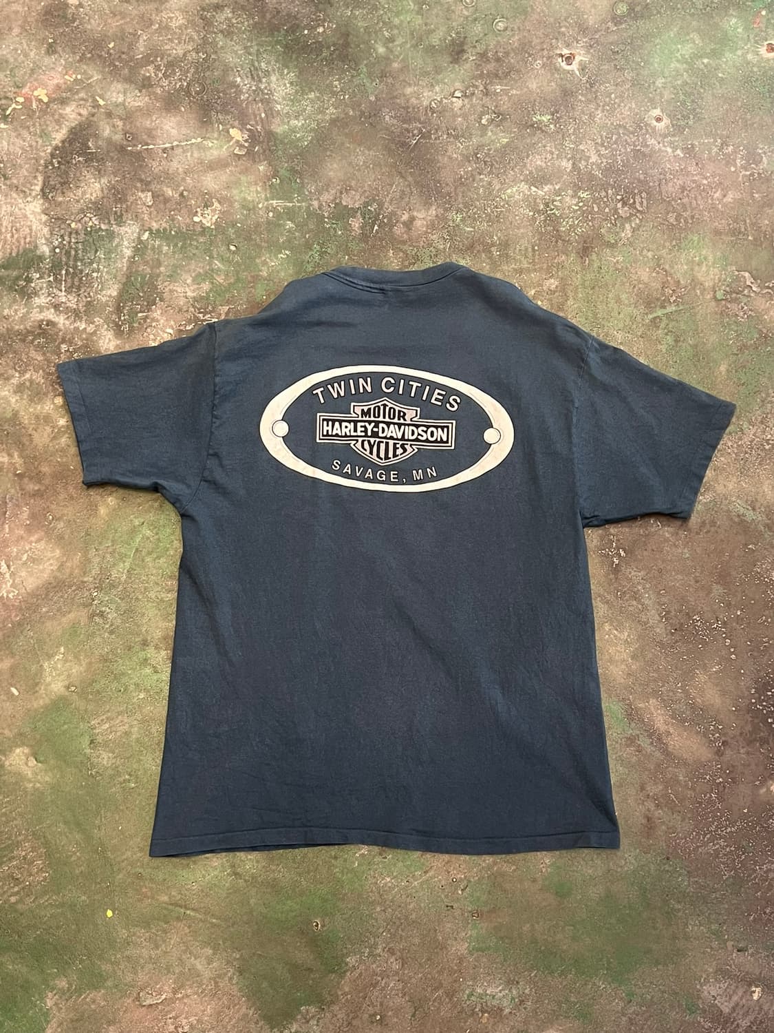 90's [2XL] 할리데이비슨 펌핑아이언 그래픽 싱글스티치 티셔츠 상품이미지7