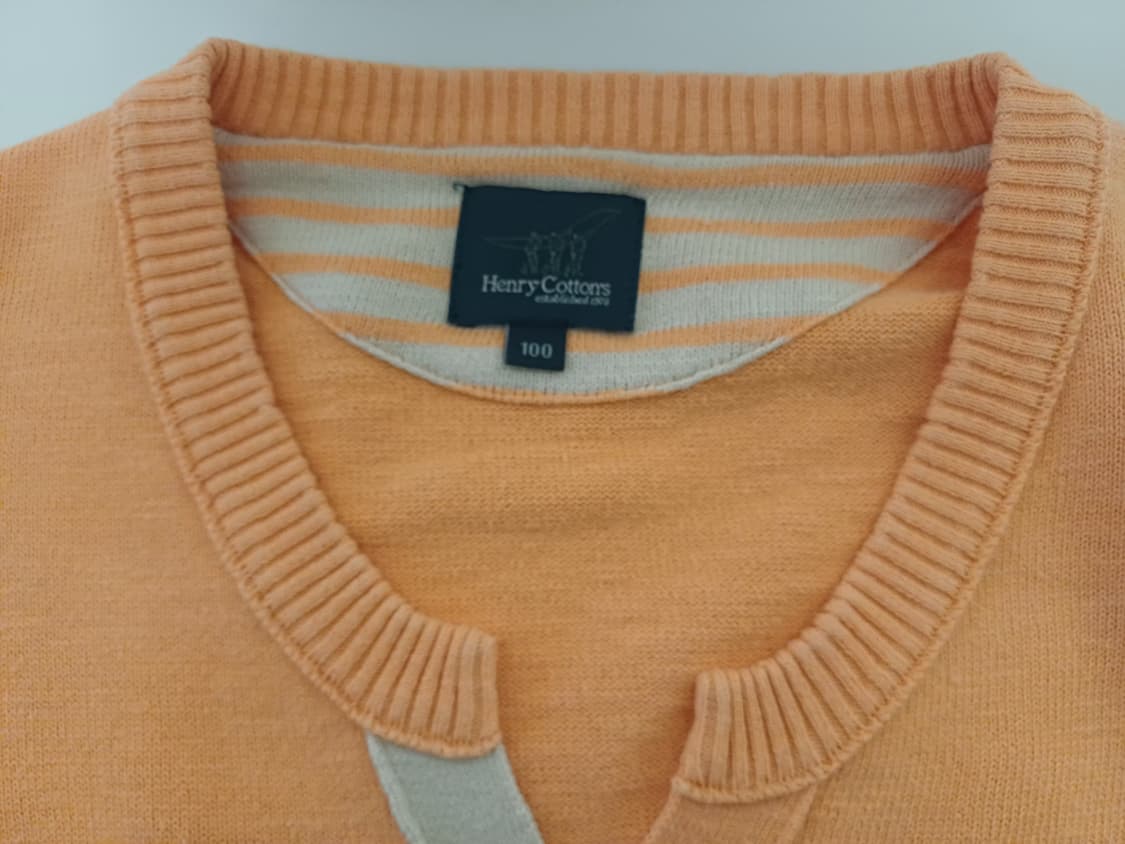 헨리코튼 아카이브 헤리티지 코튼 니트 -오렌지 상품이미지6