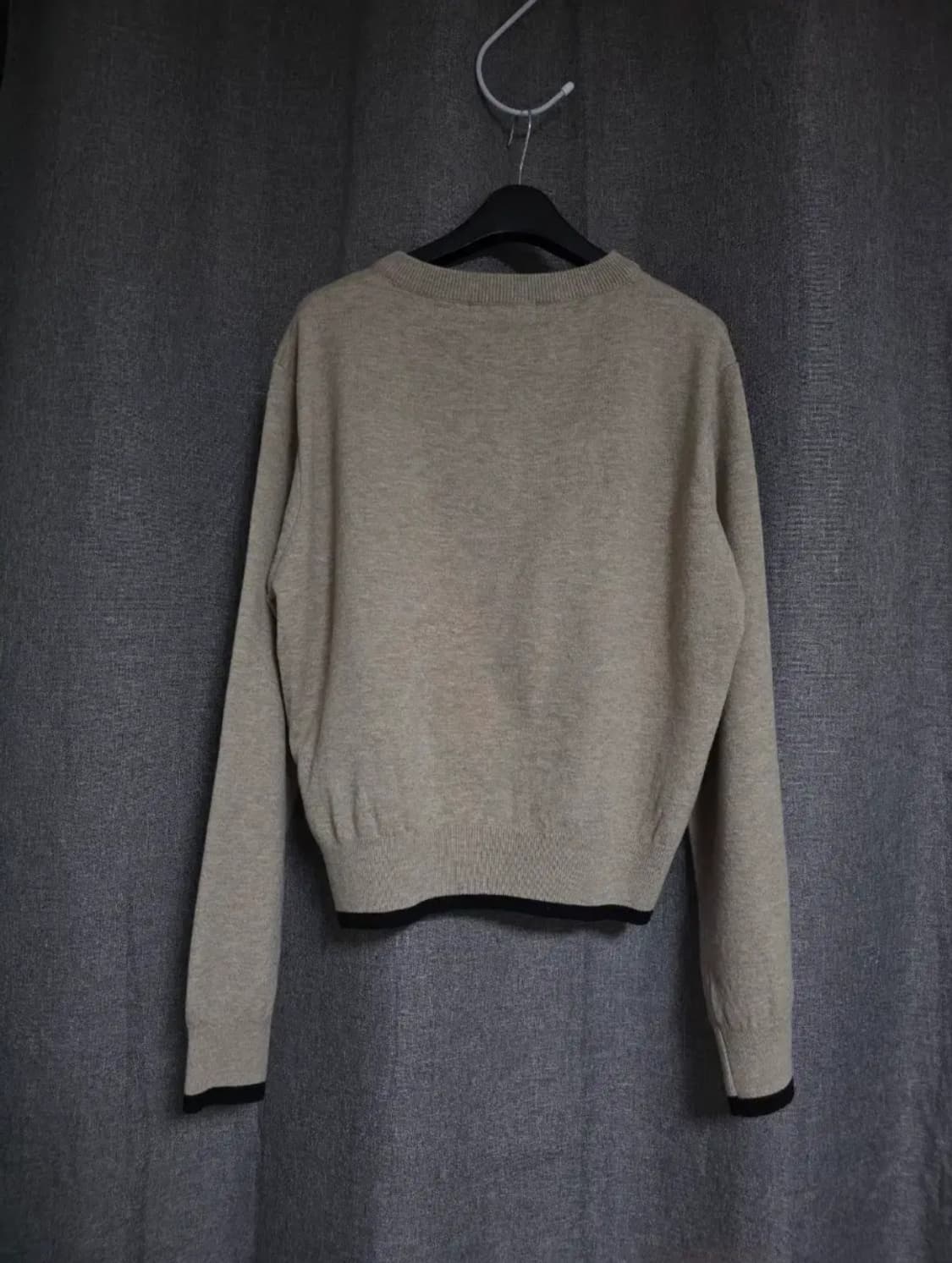 미착용)LiNE 배색 가디건 상품이미지5